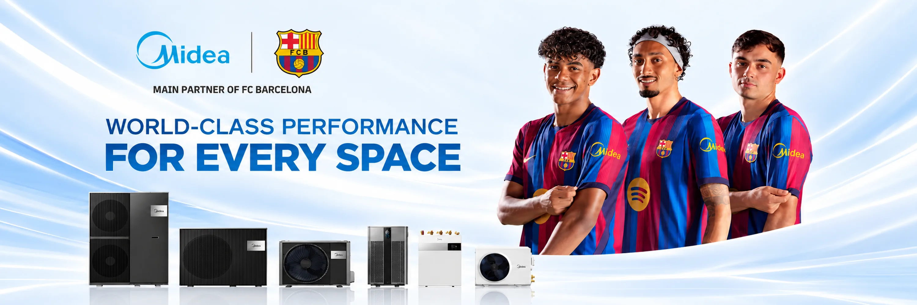 Midea, main partner of FC Barcelona: world-class performance for every space